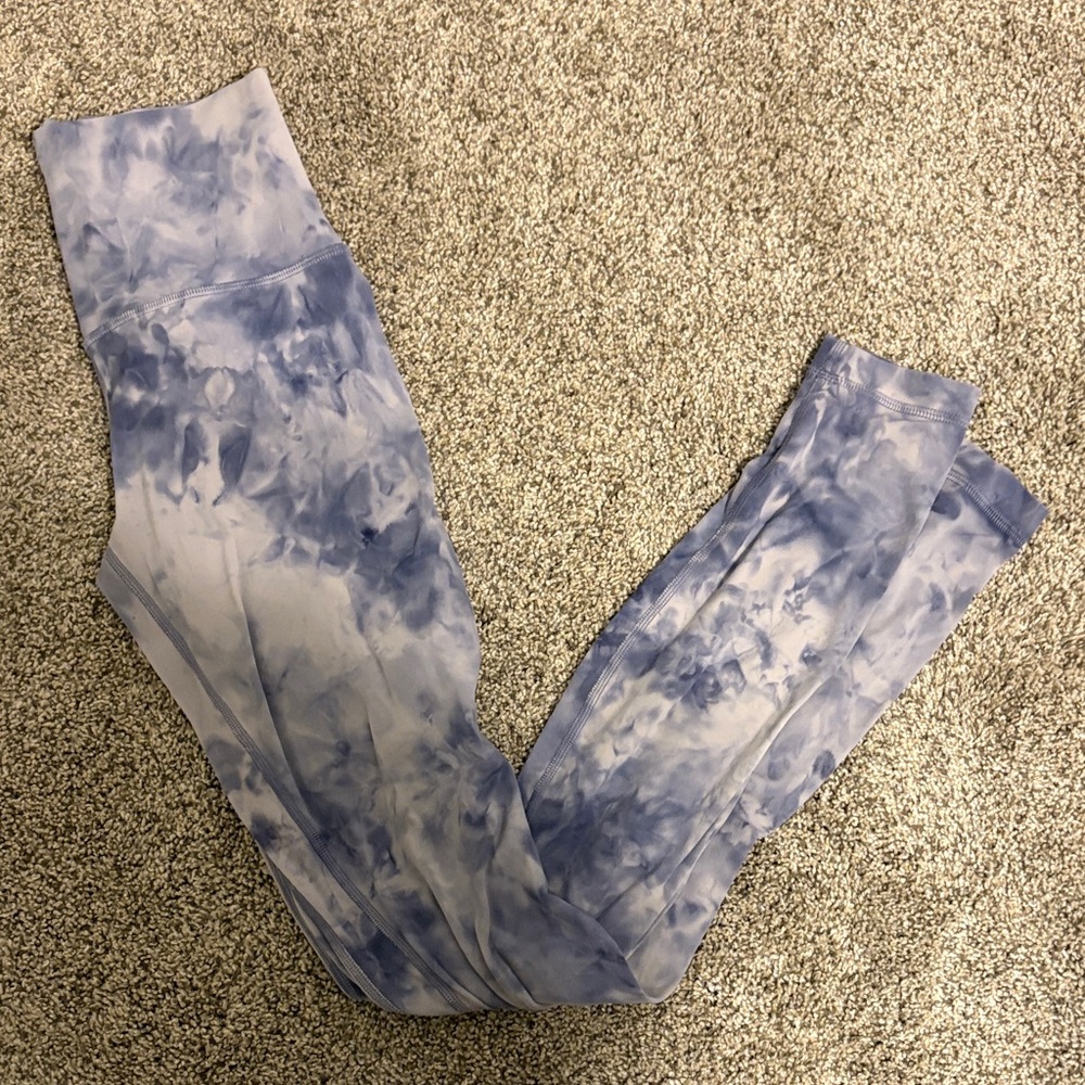 lululemon athletica Blue Tie-Dye Align Leggings - 28 inch